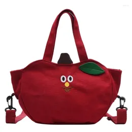 Totes coreano crossbody saco para mulheres banana ombro mão bolsas de lona e bolsas femininas