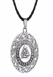 Naszyjniki wisiorek nostalgia viking valknut scandinavian norse Runs amulet wicca pogańskie męskie naszyjnik mody 6844805