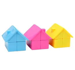 Newest YJ YongJun House 2x2 Cube Magic Puzzle Intelligence Interesting Cube LearningEducational Cubo magico Toys as a gift L022623638696
