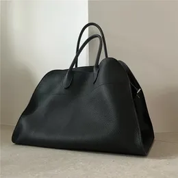 Margaux15 Autumn Winter Exclusive The-style-R NYC Minimalist Soft Suede Tote Park Margaux 17 Genuine Leather Margaux 10 Spaciousness Chic Large Capacity Handbag