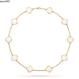 Collier de bijoux de créateur trèfle, collier d'agate plaqué argent, bijoux