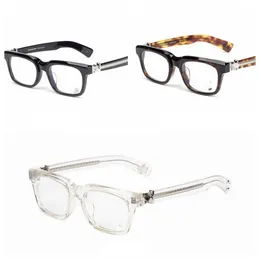 Unisex Designer Glasses Fashion Crosses Panel Frame Retro Myopia Frame with Mirror Literary Trendy Optical Glasses