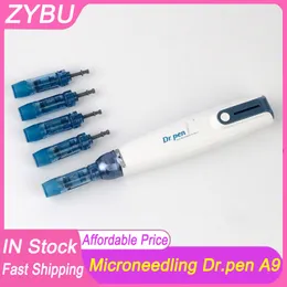 Pen Ultima A9 Professional Micro Skin Dermapen Ferramenta elétrica sem fio para reparo da pele Kit de rolo de microagulhamento Derma Stamp Meso Therapy Dispositivo MTS para cuidados faciais