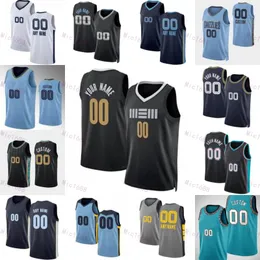 Homens Mulheres City Basquete Luke Kennard Jersey 10 Ja Morant 12 Desmond Bane 22 Jaren Jackson Jr 13 Brandon Clarke 15 Santi Aldama Camisa 7 Ganhou Clássica Impressão Personalizada