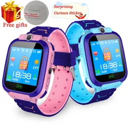 Wodoodporne dzieci inteligentne zegarek SOS Antillost Smartwatch Baby 2G SIM Card Card Clock Call Lokalizacja Lokalizacja Smartwatch PK Q50 Q90 Q5286525557