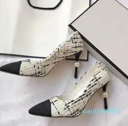 Leathe2024 Sandał Paris Fashion Brand Designer Designer Women Sexy High Heel Sandals