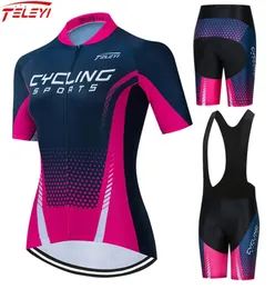 Teleyi Women039S Cycling Clicking Summer Mountain Bike Clothing Team Bicycle Clothes Antiuv Ropa Ciclismo21 2204232787011