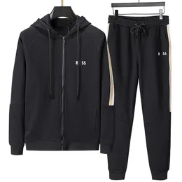 bosss Spring Autumn Hooded Mens Tracksuit Outdoor Casual tracksuit Designer Tracksuit Mens Fashion Designer tracksuit Asian Size M--3XL