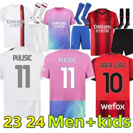 S-4XL Pulisic 23 24 Reijnders Soccer Jerseys Giroud de Ketelaere Rafa Leao Rebic Footbale Shirt Third 3rd Men Kids Kit Aldultユニフォーム2023 2024 Koche Loftus-Cheek Theo