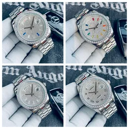 Man Watch Menwatch Silver Watch 41mm 여자 고급 시계 운동 시계 40mm 904L 스테인리스 스틸 웨이터 스트랩 오로그리오 시계 고품질의 다이아몬드 시계