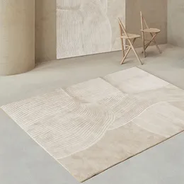 Japońskie minimalistyczne dekoracja salonu pluszowe dywan miękkie dywany do sypialni dywaniki bez poślizgu puszyste mata duże dywany 240111