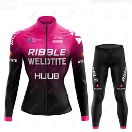 Комплекты женской одежды для велоспорта Huub, спортивный комплект для велоспорта с длинными рукавами, Ropa Ciclismo, комплект из трикотажа для велоспорта, одежда для велоспорта, одежда для езды на велосипеде