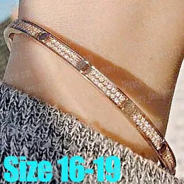 Thin bracelets and thick designer bangle bracelet Bangles for women full diamonds silver Rose gold bangle luxury jewelry designer for women wedding gifts for couple