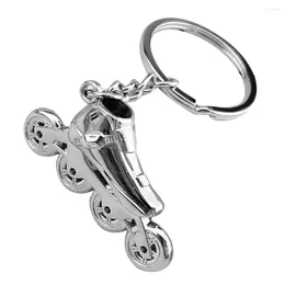 Nyckelringar Roller Skating Key Ring Car Keychain Charm Handbag Purse Present