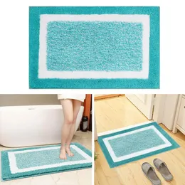 Praktiskt golvmatta Lätt att rengöra stark vattenabsorption Bright Color 50x80cm Badrum Non-Slip Mat Doormat Decoration 240111