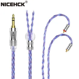 Acessórios NiceHck Spacecloud Flagship 6n Litz SIER PLATADO OCC+7N OCC MISTA CABO COAXIAL DE EARRO