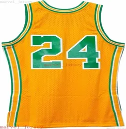 Custom Stitched Rick Barry 24 Mitchell Ness Yellow 196869 Jersey XS6XL Mens Throwbacks Basketball jerseys Cheap Men Women You5777363