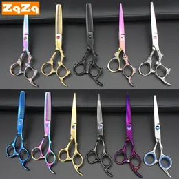 ZqZq 2 pz 6 pollici in acciaio inox forbici da parrucchiere taglio professionale barbiere rasoio cesoie per uomini donne bambini salone 240112