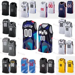 Maglia da uomo basket giovanile City Mikal Bridges 1 Dorian Finney-Smith 28 Harry Giles III 14 Lonnie Walker IV 8 Cameron Johnson 2 Icon Nero Bianco Blu Grigio Stampa personalizzata