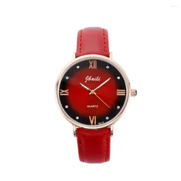 Wristwatches 2024 Fashion Women Watches Luxury Top Brand Ladies Rhinestone Watch Leather Quartz Clock Montre Femme Zegarek