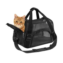 Cat Carriers Crates Houses Outdoor Black Carrying Bag Pet Shoulder Tote Fashionable Breathable Folding Cats Dogs Bagsvaiduryd