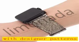 Apple Watch Band Serisi için Yeni Designer Watchband Deri Kayış 6 5 4 3 2 40mm 44mm 38mm 42mm Iwatch Kemer için Bilezik L013778783