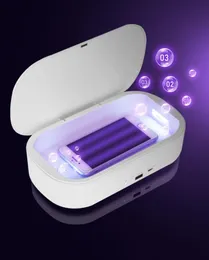 UV Sterilization Box Phone Wireless Charger Fast Charging UVC Disinfection Lamp Multifunctional Storage Organizer Charger Android 9235038