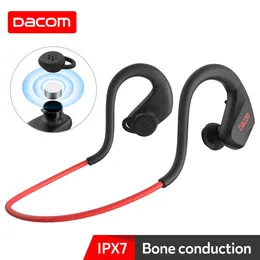헤드폰 Dacom E60 뼈 전도 블루투스 무선 이어폰 IPX7 방수 스포츠 헤드폰 ENC 노이즈 취소 실행