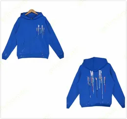 Blue Mens Hoodies Fairy Crane Aspicious Clouds 디자이너 Hoodie Cashew Flower 별이 가득한 별 스웨트 스웨터 Hoody 대형 H1049714