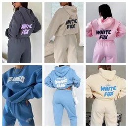 Calças femininas de duas peças 2024 Mulheres Conjuntos Hoodies Outono Inverno Com Capuz Retro Moletom Moletom Com Capuz Calça Com Capuz Pulôver Feminino Terno Tracksuit