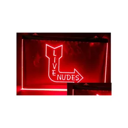 LED NEON Znak na żywo Nudes Sexy Lady Night Bar Beer Pub Club 3D Znaki dekoracje domowe sklep rzemiosła upuszcza światła dostawy oświetlenie świąteczne dh3te