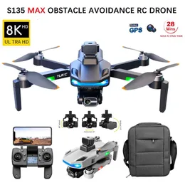 بدون طيار S135 Pro Max GPS Drone 8K HD Dual Camera Anti Aerial Photography Orvancy تجنب المحرك الخالي من الفرش