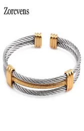 Bangle Modyle Arrival Writ Wire Line Colorful Titanium Steel Bracelet Stretch Stainless Cable Barels for Women3322782