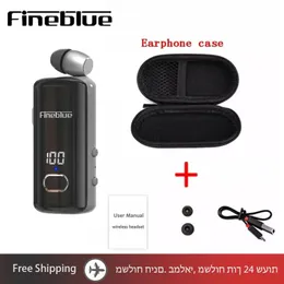 Earphones Fineblue F580 Wireless Earphone Bluetooth BT5.3 Retractable thread Headset Call Remind Vibration Sport Run Headphone F920 F520