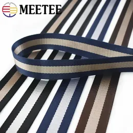 5Meters Meetee 38mm Thicken Nylon Stripe Webbing for Car Seat Belt Ribbon DIY Bags Strap Decoration Band Tape Sewing Accessories 240111