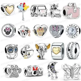 2024 neue 925 Silber Liebe Maus Hund Pfote Ballon Charms Anhänger Mode Perlen DIY fit Pandoras Top Qualität Charme armband Luxus Schmuck Geschenk