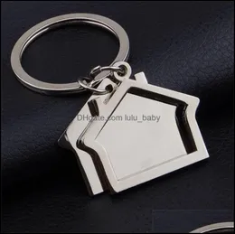 Rings Jewelry 10 PiecesLot Zinc Alloy Shaped Keychains Novelty Keyrings Gifts For Promotion House Key Ring C3 Drop Delivery 2021 8656543