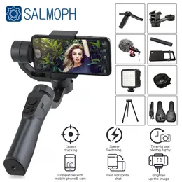 S5B F6 3 Axis Gimbal Handheld 스태빌라이저 핸드폰 액션 카메라 홀더 휴대 전화 용 쉐이크 비디오 레코드 스마트 폰 240111