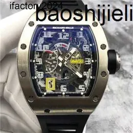 Jf RichdsMers Watch Factory Superclone factory Tourbillon Top Quality RM030 hollowed dial 18K platinum with 12016 cardCarbon fiber sapphir table