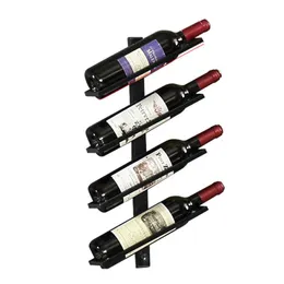UPORS Portabottiglie da 24 bottiglie per vino Supporto a parete Creativo elegante e moderno Supporto in ferro Accessori per bar portaoggetti per champagne 240111