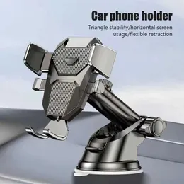 Cell Phone Mounts Holders Sucker Car Phone Holder Air Vent Clip Mount Stand GPS Telefon Mobile Cell Support For iPhone 15 14 13 Pro Xiaomi Huawei Samsung zln240112
