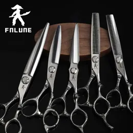 FNLUNE 6Inch Professional Hair Salon Scissors Cut Barber Accessories frisyr tunnare skjuv sax frisörsverktyg sax 240112