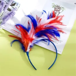 Woman Feather Hair Hoop Hoop Bride Band Głowa Partia wielokrotnego użytku Formal Hat Nekuree Pakiet Opp Pakiet z wysokiej jakości 0112