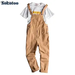 Men's Jeans Men's loose big pockets cargo bib overalls Casual coveralls Suspenders jumpsuits Khaki Army green pantsL240111