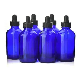 6PCS 120 ml 4 uncja szklana butelka kobaltu niebieskie szkło wrzopowe do olejków eterycznych butelki laboratoryjne pojemniki kosmetyczne 272T7749547