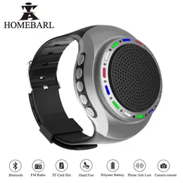 Спикеры Homebarl U6 красочный бег светодиодный прохладный запястье Buetooth Watch Speaker Sports Music FM Radio Support 8 ГБ 16 ГБ TF Card Pk B20 B90 U3