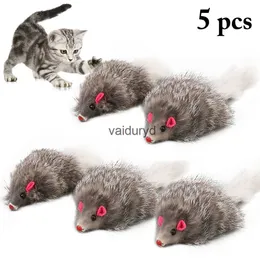 Brinquedos para gatos 5pcs Ratos de gato Brinquedos Falso Rato Brinquedo para gatos Ratos de cauda longa Ratos macios Brinquedo de pele de coelho real para gatos Rato de pelúcia Jogando brinquedo de mastigar Suprimentos para animais de estimaçãovaiduryd