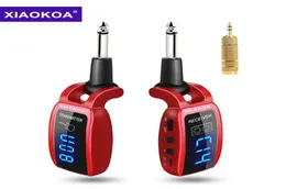 Microfones Xiaokoa Wireless Guitar System uppladdningsbart uppgraderad LED -skärm15 -kanaler UHF -sändarmottagare för Electric 221027545326