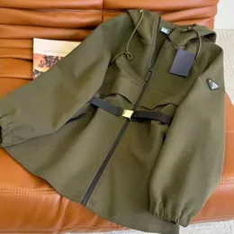 Manteau de luxe de créateur trench-coat pour femme lettre triangle étiquette taille manteau veste Changchun manteau