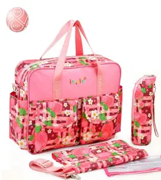 WholeBrand New大容量ミイラMags Reer Car Oon Pattern Multi Function Baby Diaper Bags ToteオーガナイザーNappy B4003065